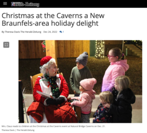 NB Herald-Zeitung: Christmas at the Caverns a New Braunfels-area holiday delight