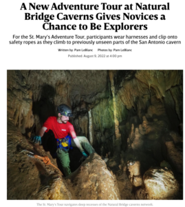 Texas Highways: A New Adventure Tour at Natural Bridge Caverns Gives Novices a Chance to Be Explorers