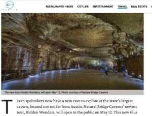 Austin Culture Map: Largest cavern in Texas excavates new tour for explorers near Austin