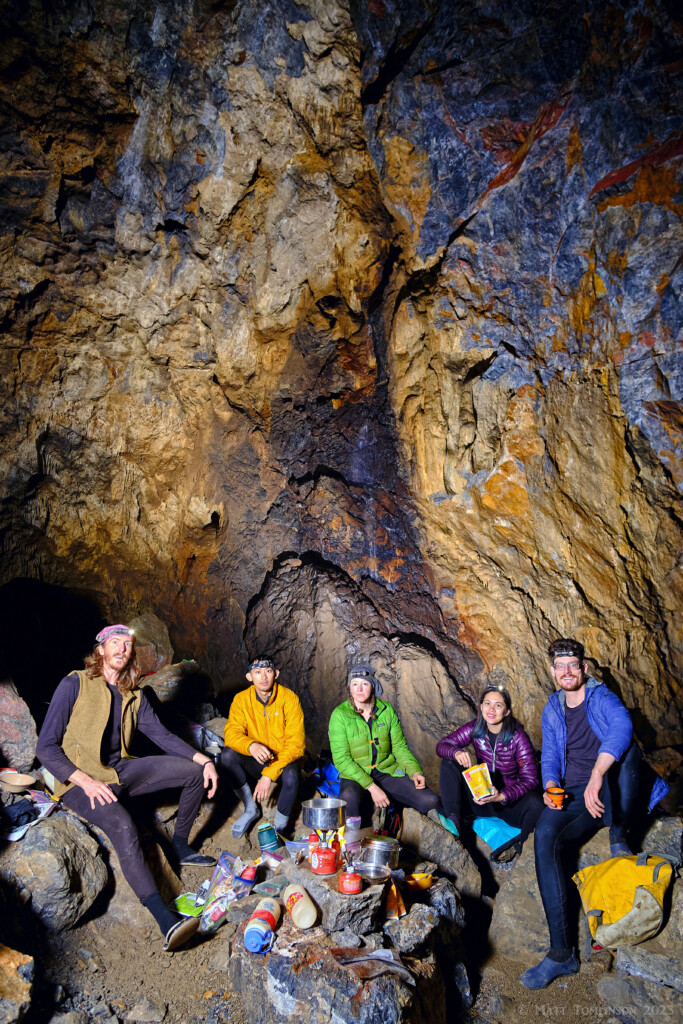 PESH 2023 Matt Tomlinson - Multi-day stay at Camp Berta in Elysium Cave - DSCF1867co-ps-c